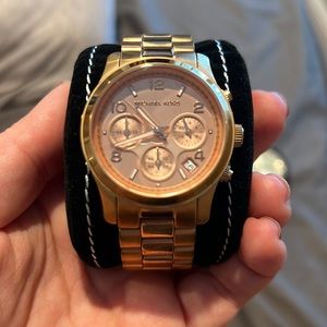 Rose gold Michael kors watch